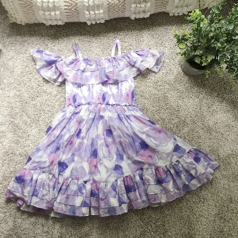 NWT Janie & Jack floral off shoulder dress size 8